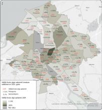 Vidējās bruto algas apkaimē izmaiņas salīdzinot ar 2023.g.