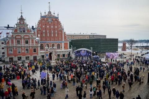 Iedzīvotāji Rīgā (Meteņu svinības)